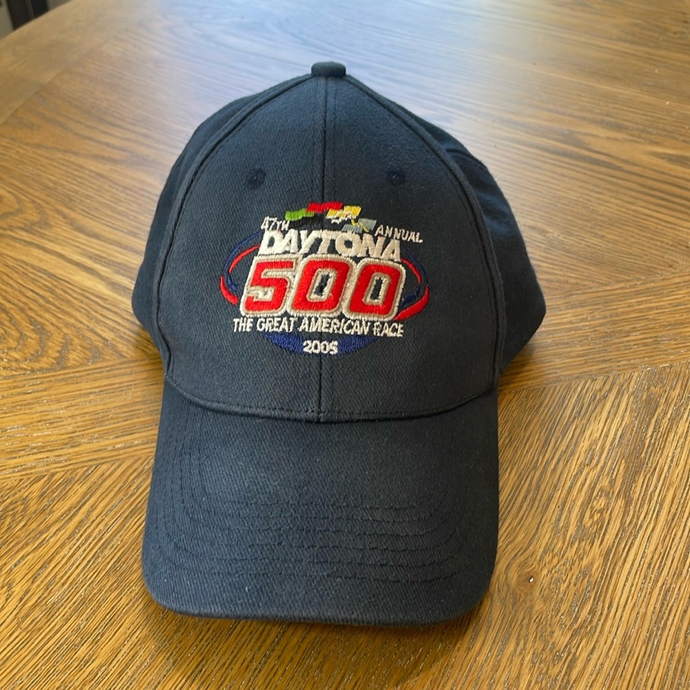 47th Annual Daytona 500  Rare 2005 Valvoline Racing Navy Blue Hat Cap Embroidery